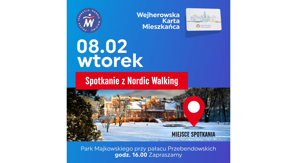 Darmowe zajęcia Nordic Walking dla posiadaczy Wejherowskiej Karty Mieszkańca