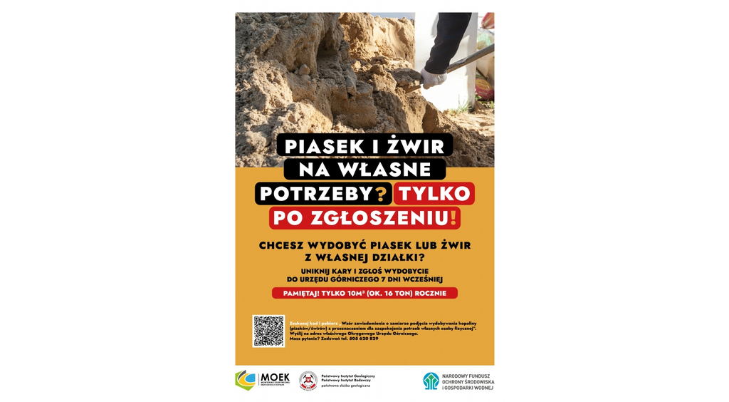 Piasek i żwir tylko na potrzeby własne 