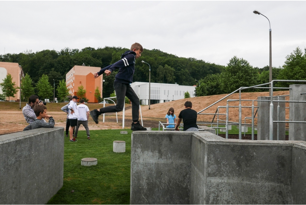 Plac Parkour na osiedlu Przyjaźni