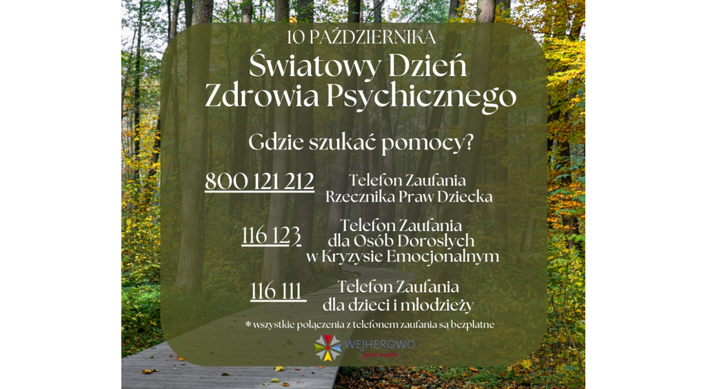 10 października - Światowy Dzień Zdrowia Psychicznego