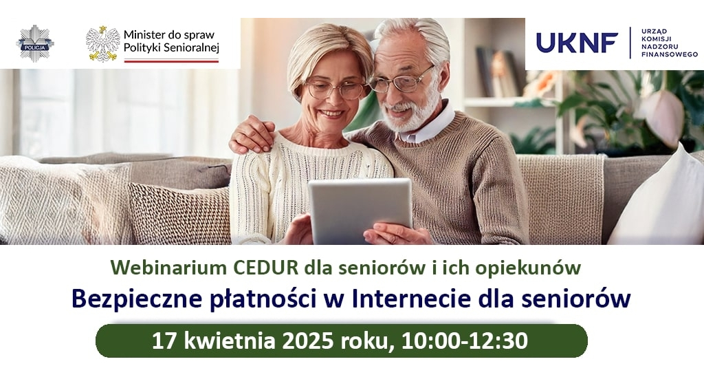 Bezpłatne webinarium dla seniorów 