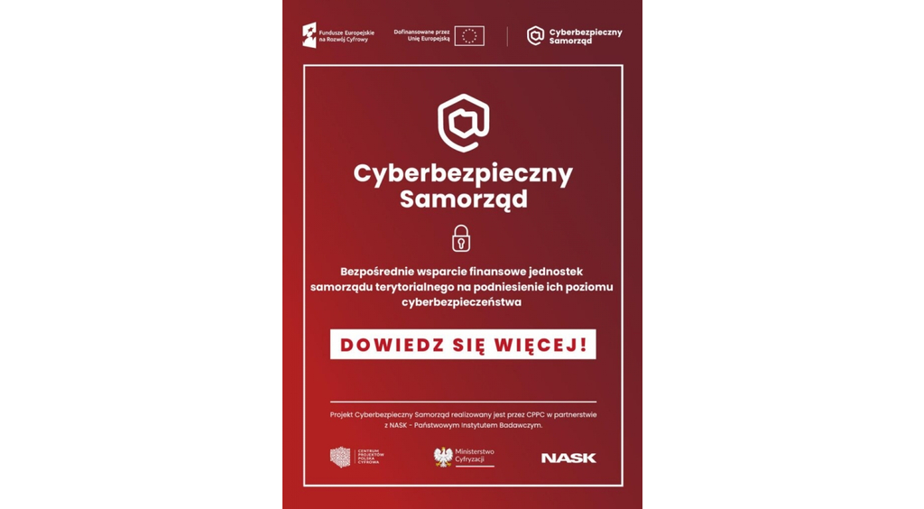 Wejherowo otrzymało grant na projekt "Cyberbezpieczny Samorząd"