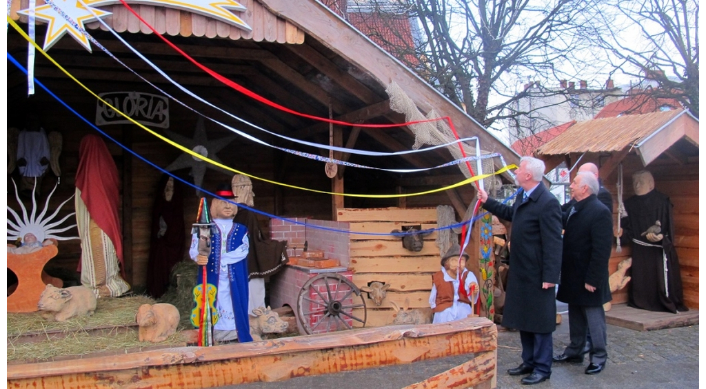 Szopka Bożonarodzeniowa na wejherowskim rynku