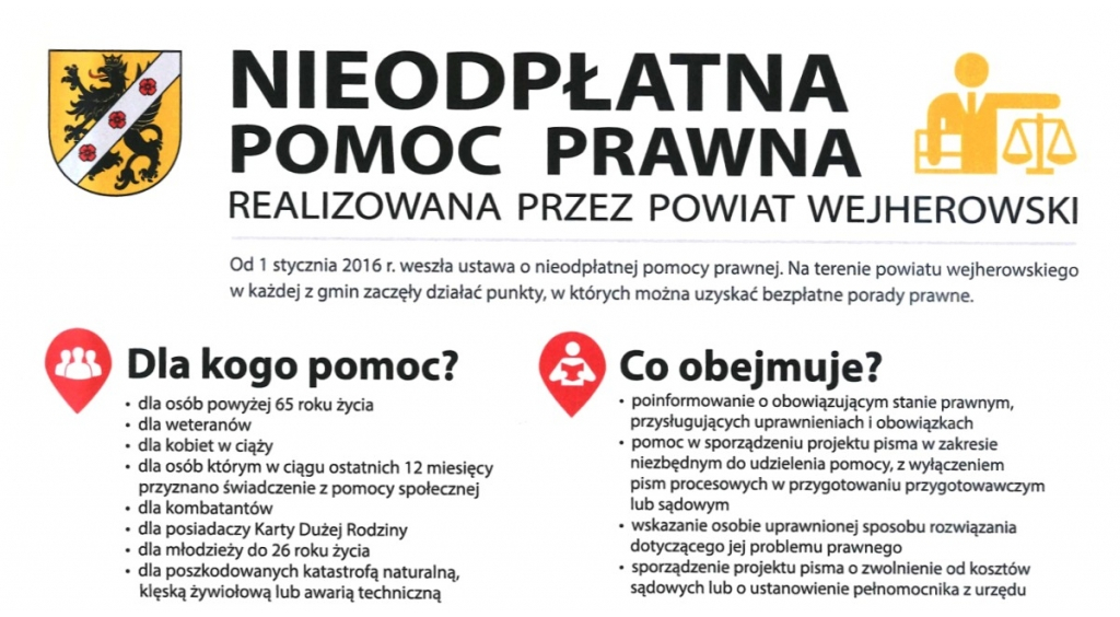 Nieodpłatna pomoc prawna 