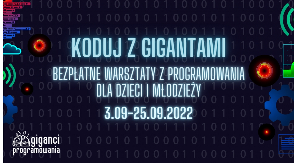 KODUJ Z GIGANTAMI  -  bezpłatne warsztaty programowania dla dzieci w Wejherowie