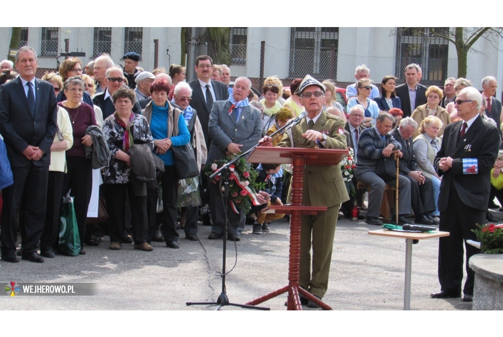 Wejherowscy kombatanci na obchodach 70. rocznicy wyzwolenia obozu w Potulicach  - 25.04.2015