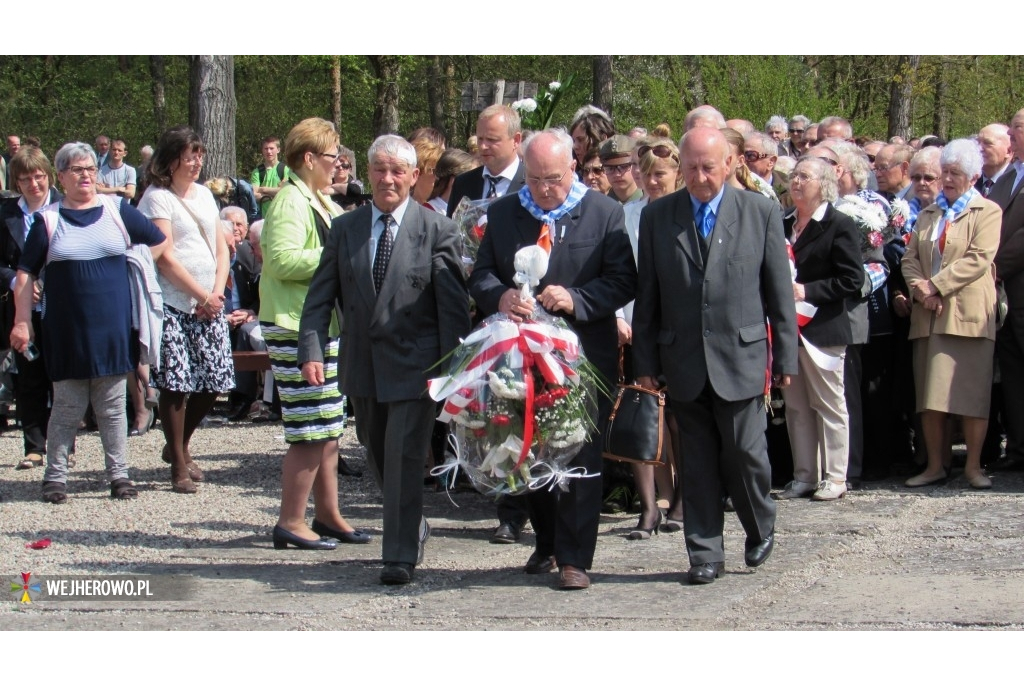 Wejherowscy kombatanci na obchodach 70. rocznicy wyzwolenia obozu w Potulicach  - 25.04.2015