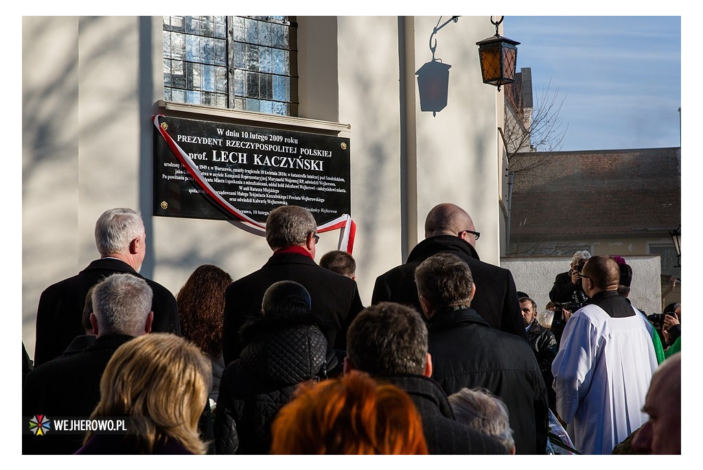 Wejherowianie upamiętnili prezydenta RP śp. Lecha Kaczyńskiego - 08.02.2014