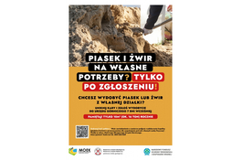 Piasek i żwir tylko na potrzeby własne 