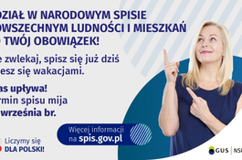 Udział w Narodowym Spisie Powszechnym ludności i mieszkań to Twój obowiązek! 