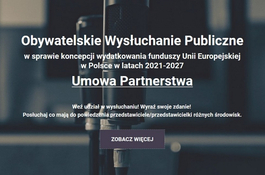 Wysłuchania publiczne w sprawie koncepcji nowego budżetu UE w Polsce!  