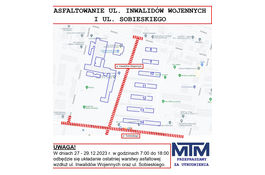 UWAGA! Asfaltowanie ul. Sobieskiego  i Inwalidów Wojennych