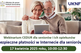 Bezpłatne webinarium dla seniorów 