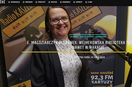 Dyrektor wejherowskiej MBP gościła w Radiu Kaszebe