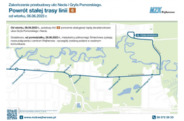 Linia autobusowa nr 6 „wraca” na ul. Necla i Gryfa Pomorskiego  