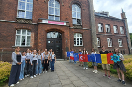 Wizyta uczniów z Turcji i Rumunii w wejherowskiej „dziewiątce” 