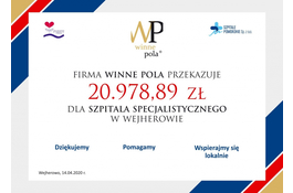 Winne Pola przekazał darowiznę szpitalowi w Wejherowie