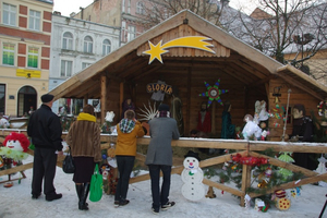 Szopka Bożonarodzeniowa na wejherowskim reynku - 21.12.2012