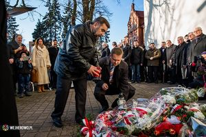 Wejherowianie upamiętnili prezydenta RP śp. Lecha Kaczyńskiego - 08.02.2014